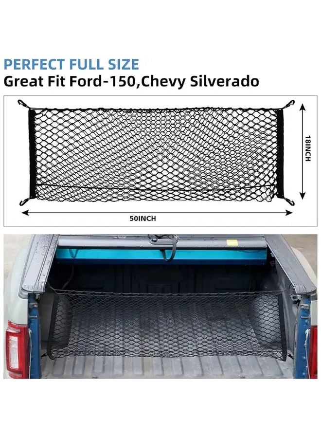 Variant Truck Bed Cargo Net For Pickup Truck Trailer Secure Load Organizer - Image 2